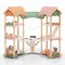 3-Tier Wooden Dollhouse for Kids Aged 3-8 Years Old with 32 Pieces of Accessories - 39.5" x 19" x 33.5" (L x W x H)